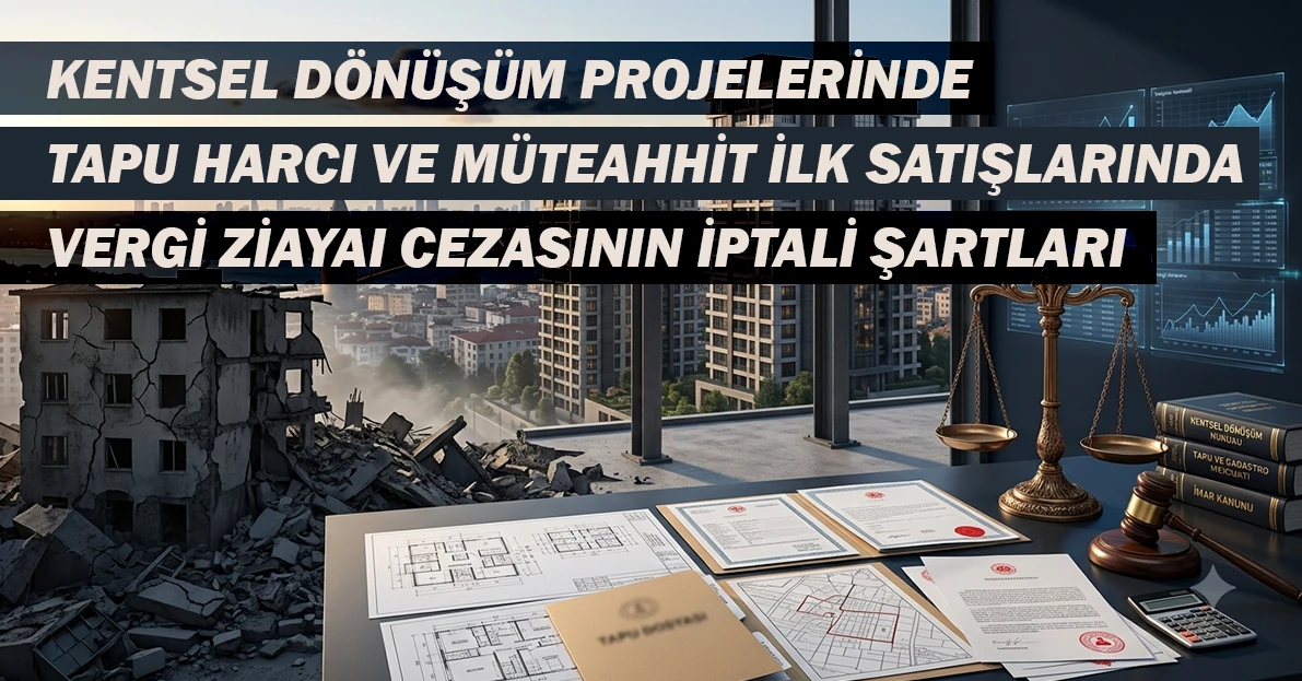 Kentsel Dönüşüm Tapu Harcı İstisnası