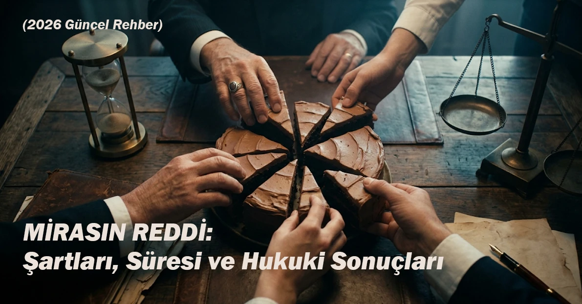 MİRASIN REDDİ: ŞARTLARI, SÜRESİ VE HUKUKİ SONUÇLARI (2026 Güncel Rehber)